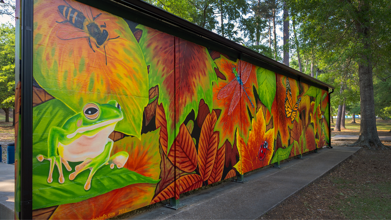 Have you seen the new mural at Lakebottom? Check it out here