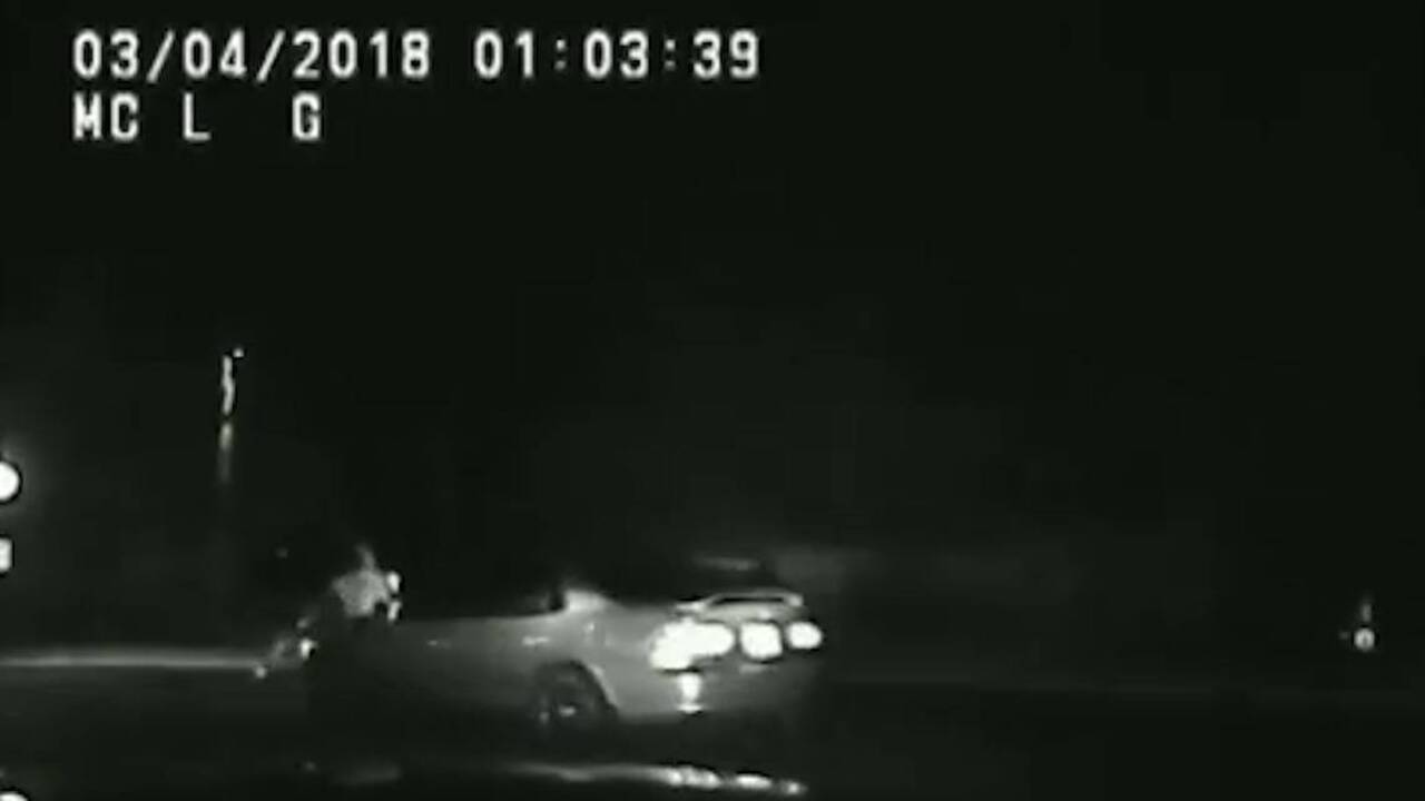 Man trying to flee police gets hit with his own car