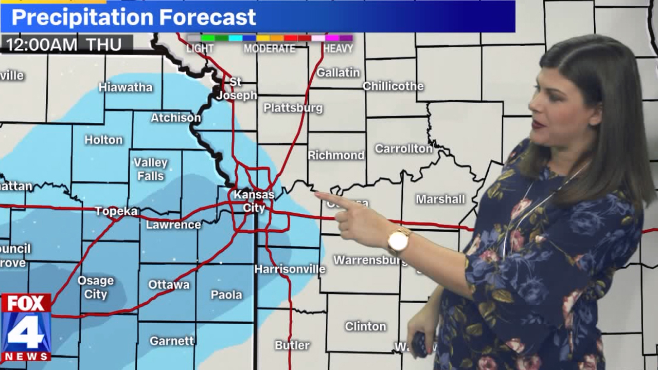Light snow possible for some as winter storm clips Kansas City metro ...