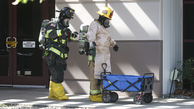 Firefighters respond to hasmat call in San Luis Obispo, CA