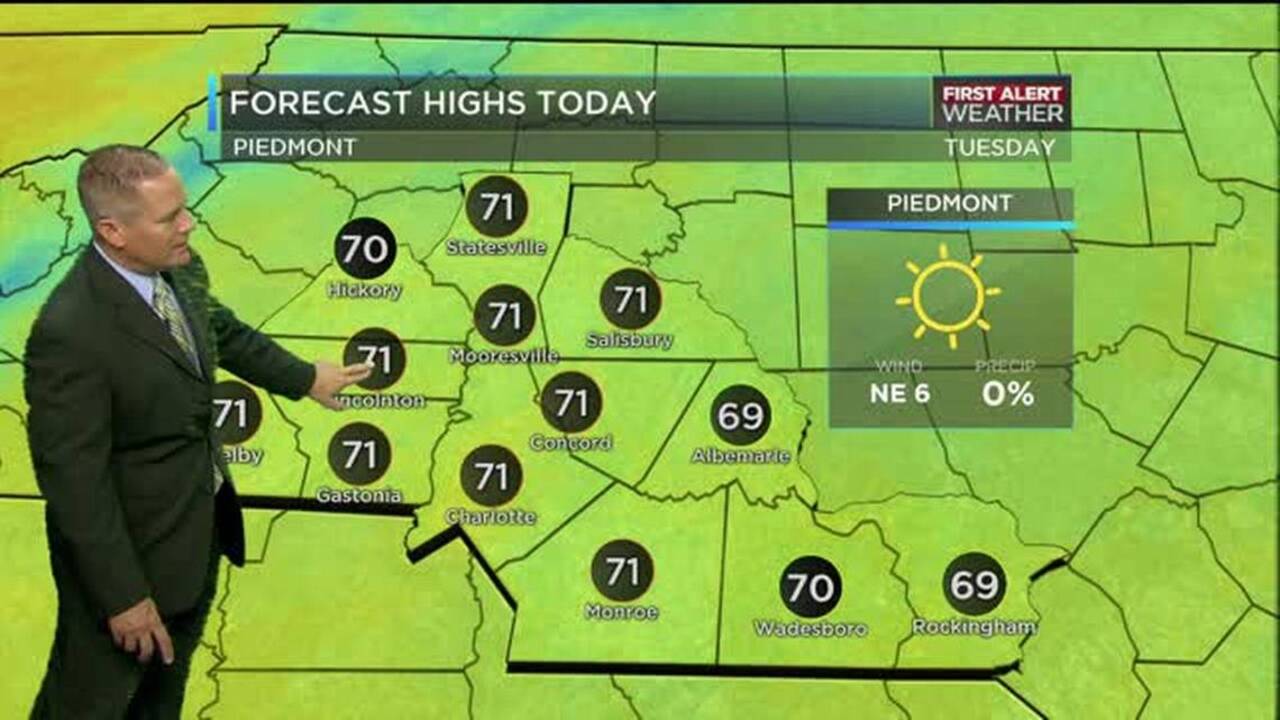 WBTV First Alert Weather forecast for 10.11.16