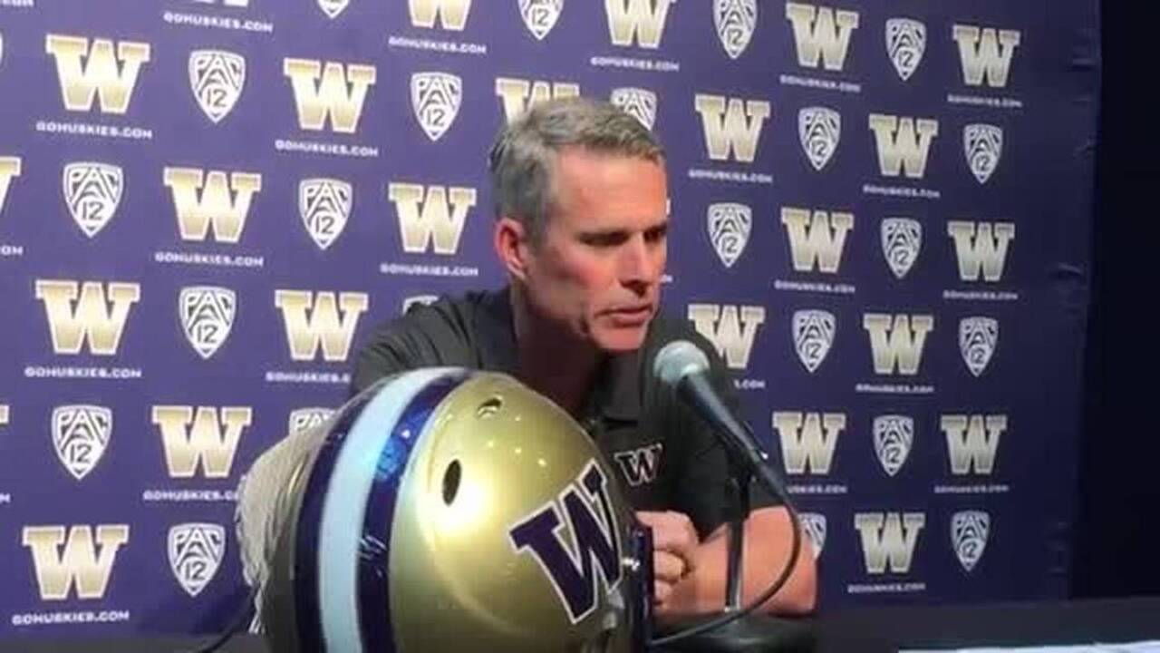Chris Petersen on Monday after Idaho