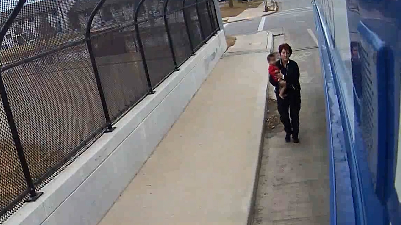 Bus driver saves baby wandering on Wisconsin freeway overpass