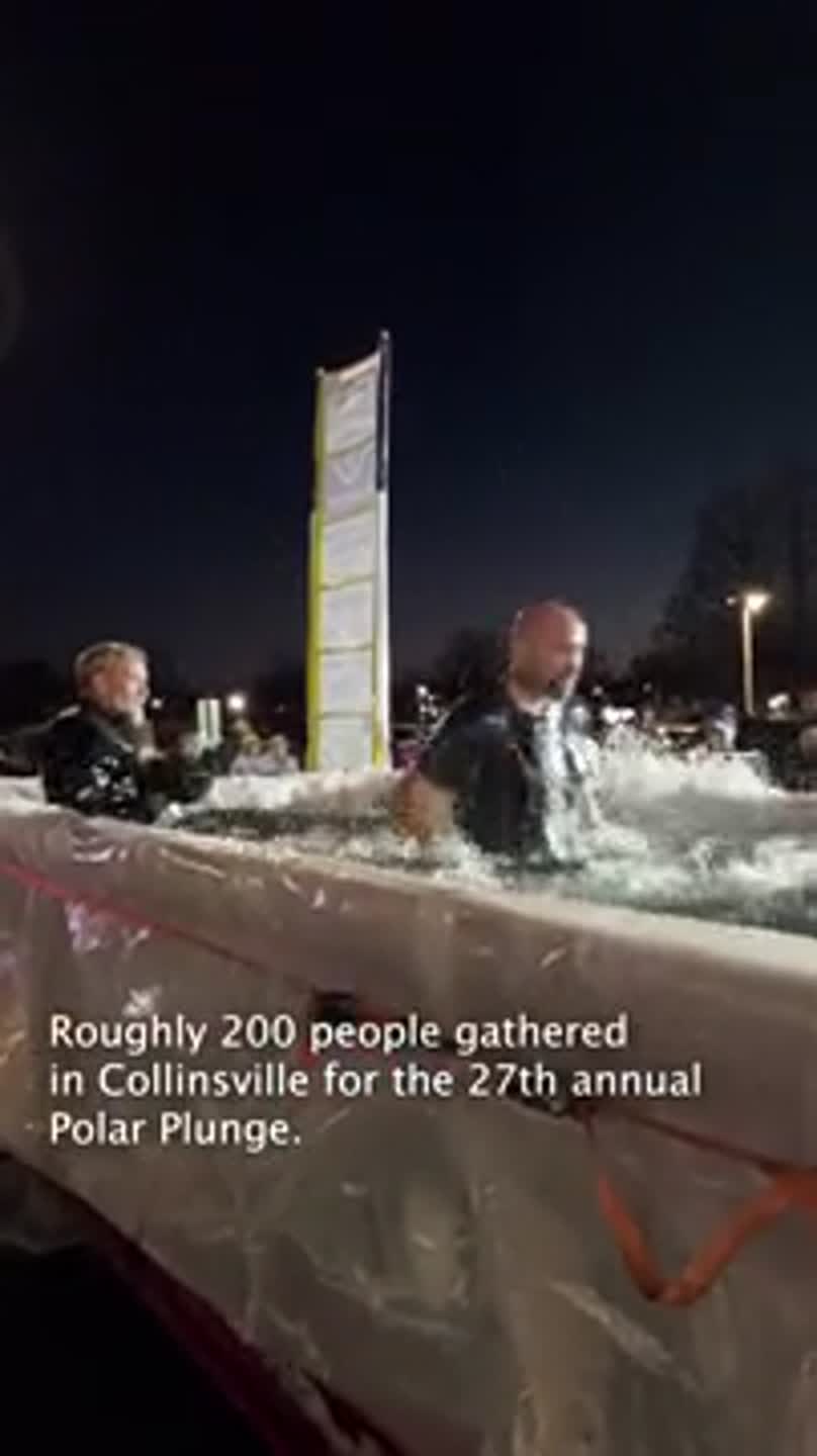 Collinsville Freezes for a reason at Polar Plunge
