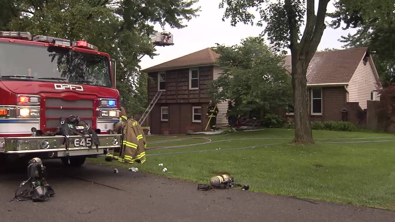 Lightning blamed for Johnson County house fire