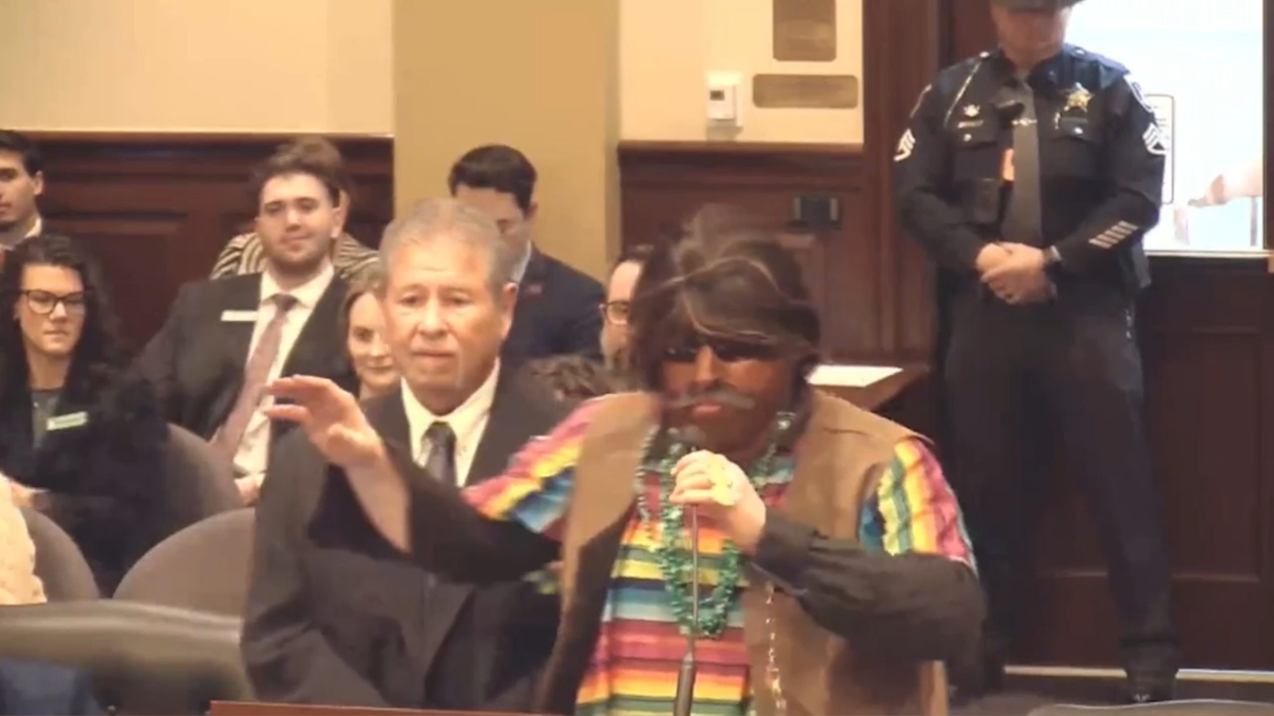 Man in brownface testifies in Idaho committee