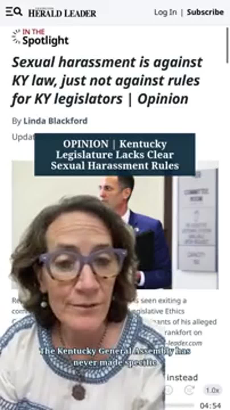 OPINION | Kentucky Legislature Lacks Clear Sexual Harassment Rules