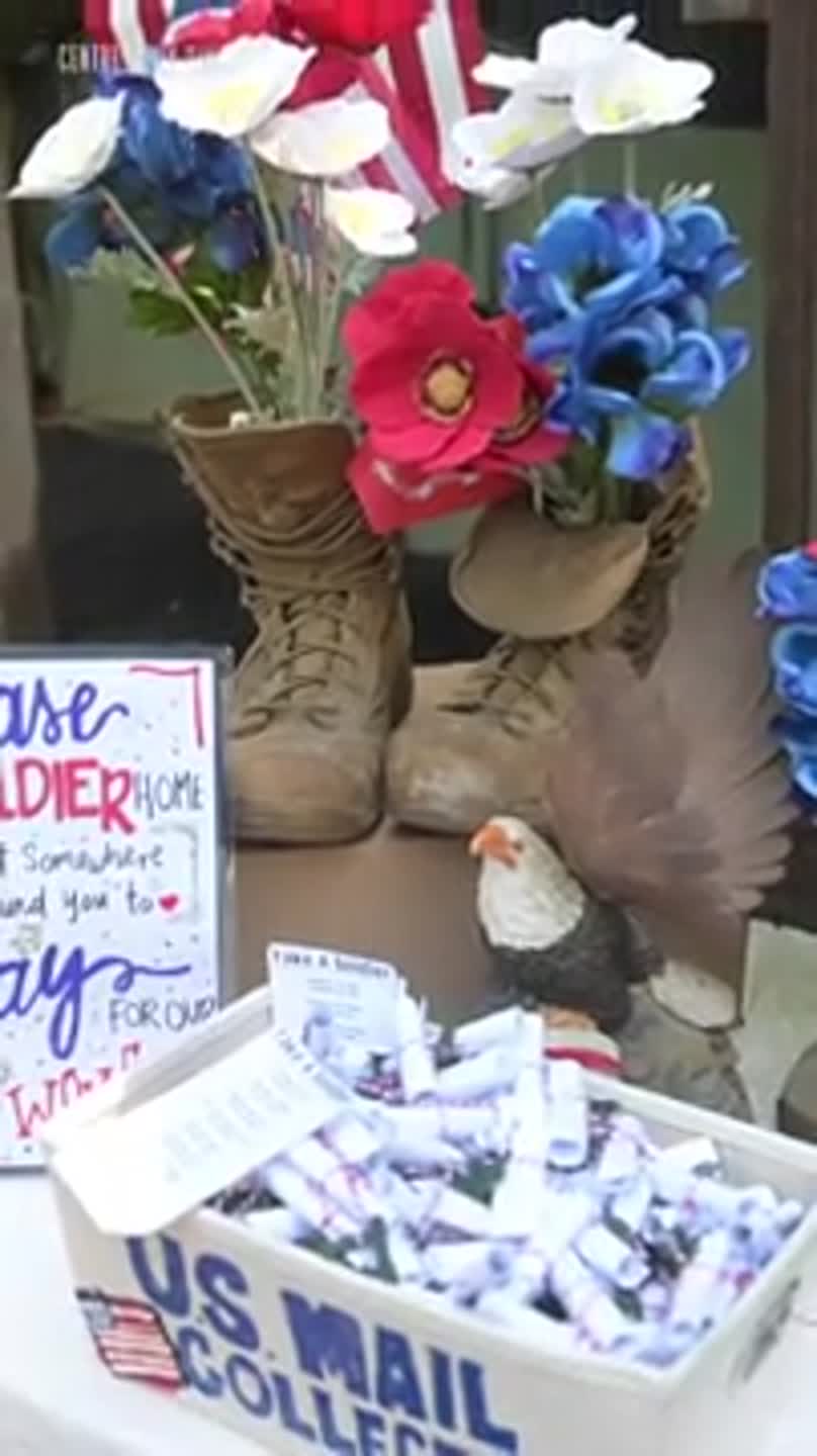 Grange Fair tent highlights American history with family military boots