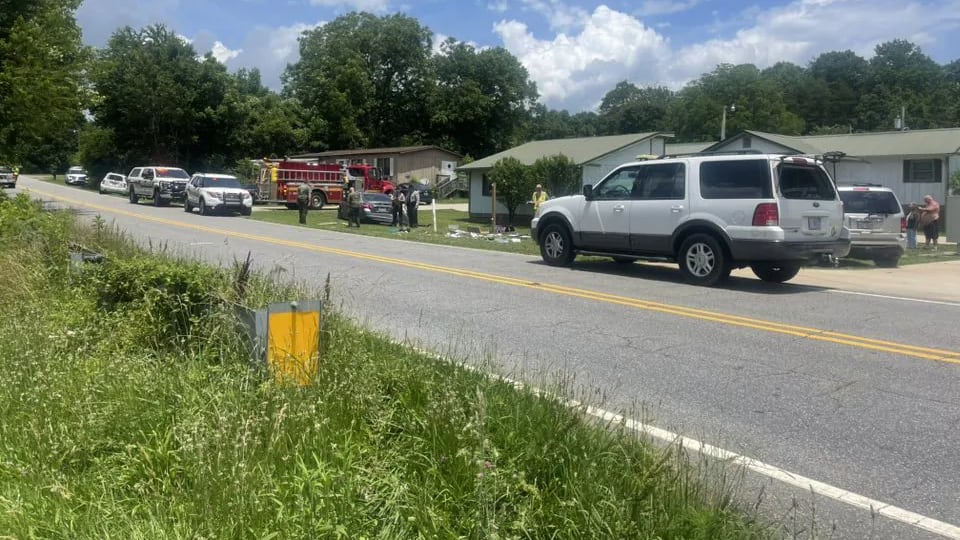 Three children hit by car at lemonade stand near Morganton