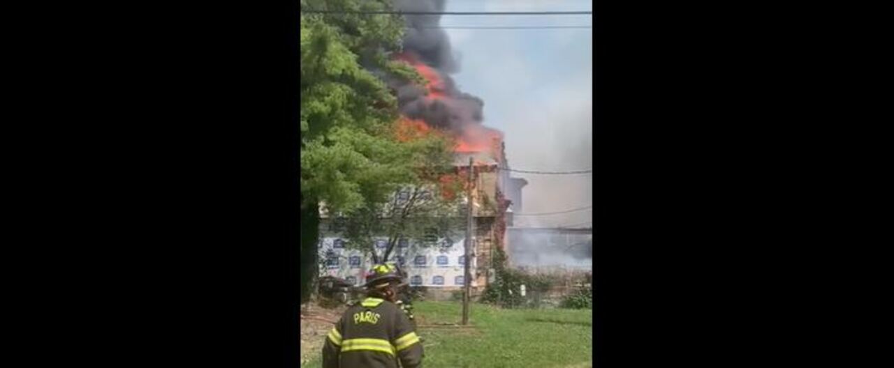 Bystander captures video of large fire that destroyed downtown Millersburg buildings