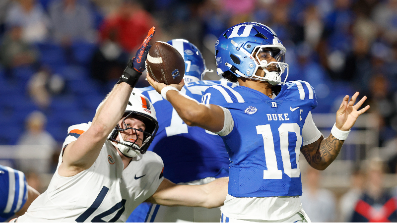 Duke falls to Virginia in college football action