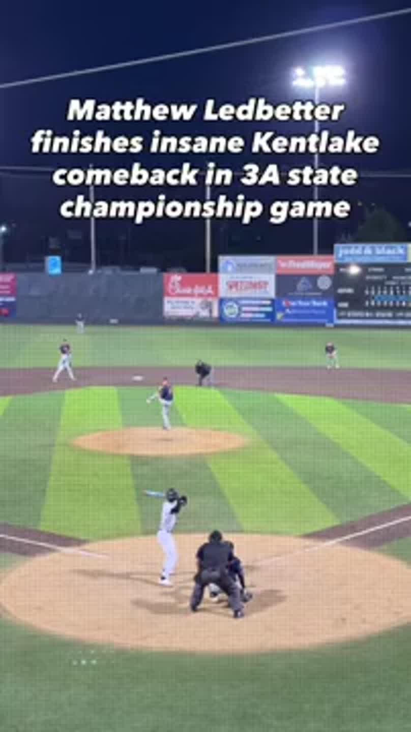 Matthew Ledbetter walks it off, completes wild comeback for Kentlake against Eastside Catholic in 3A state championship game
