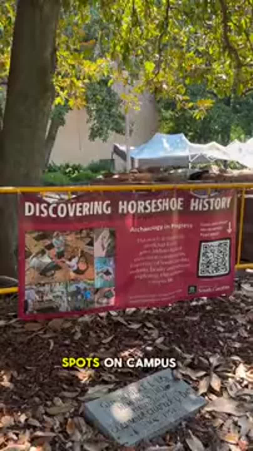 USC professor and archeology students dig up artifacts at The Horseshoe