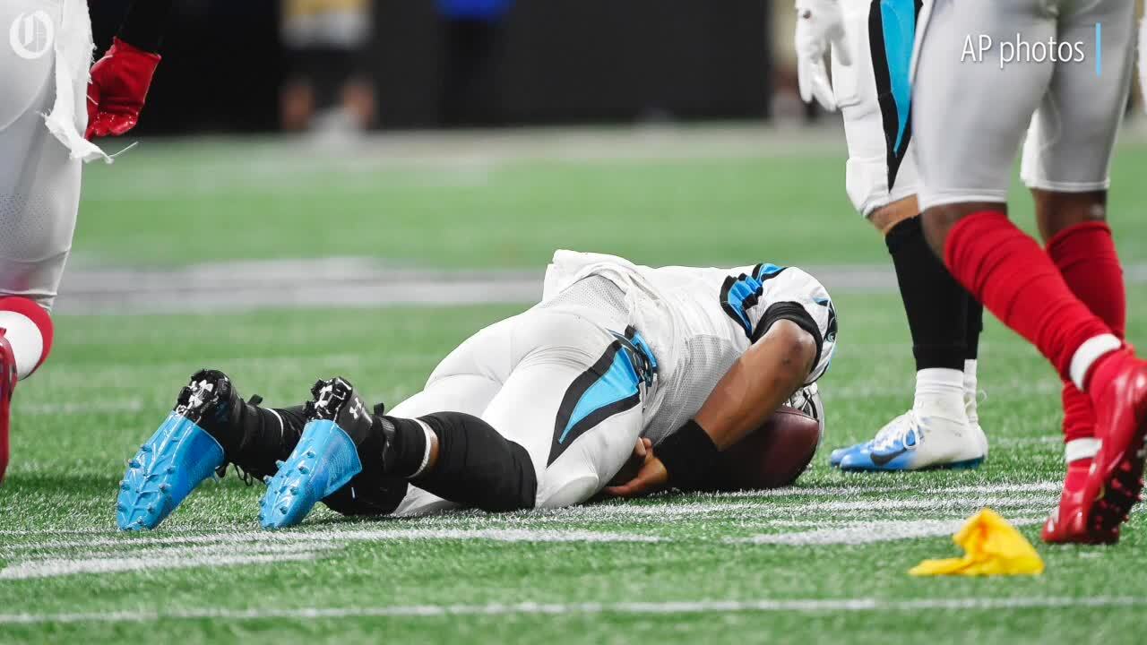 Falcons defensive back ejected for nasty hit on Cam Newton, social media reacts