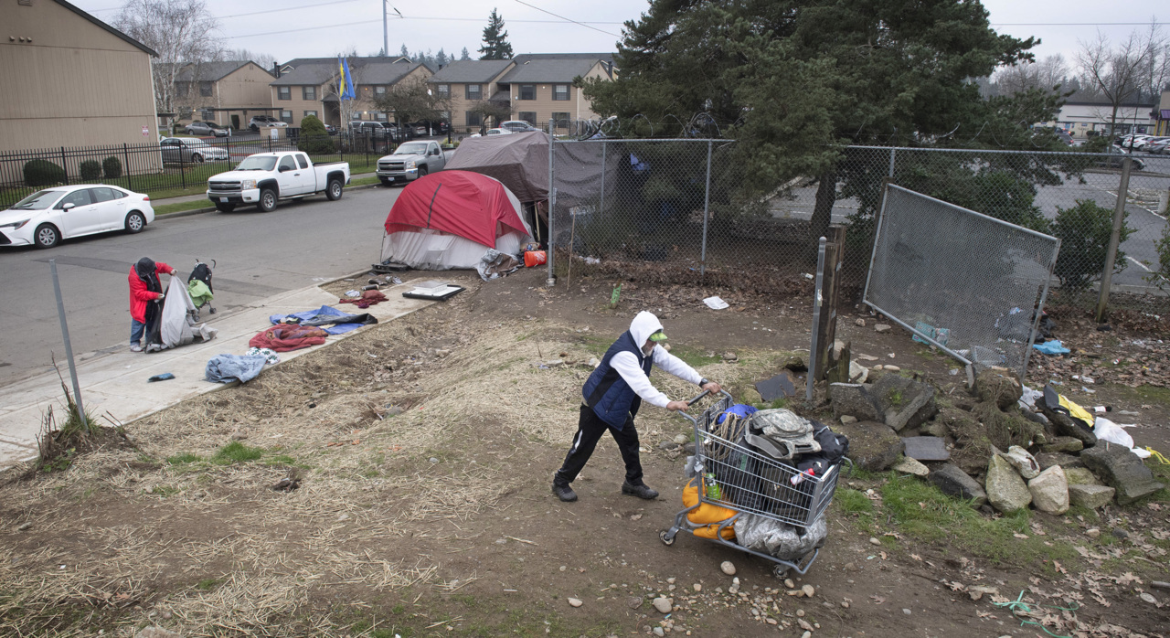 Homeless encampment in southeast Tacoma to be cleared early next month, city says
