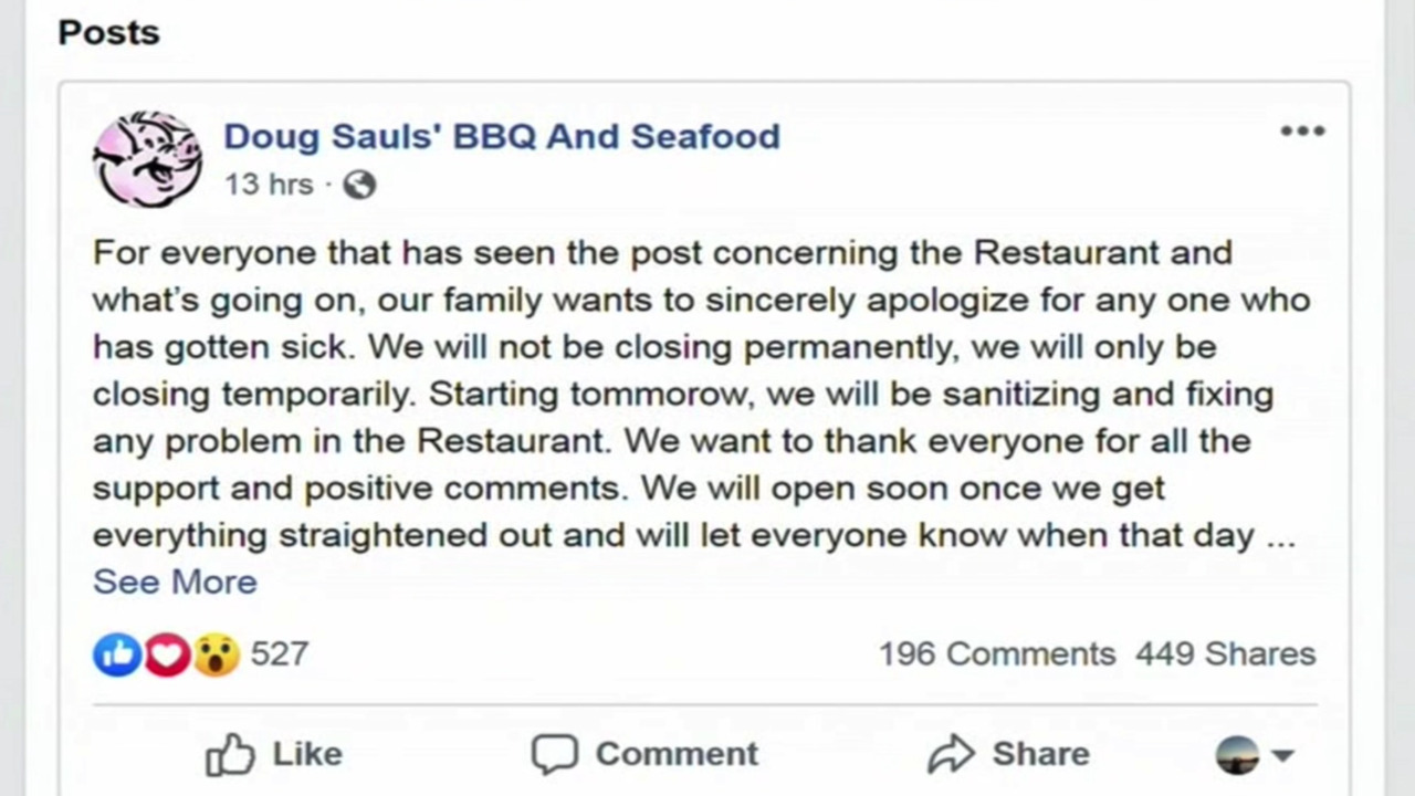 Salmonella outbreak closes restaurant, but owner still caters wedding, NC official says