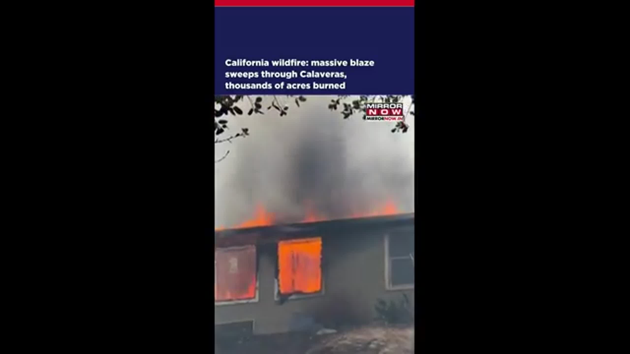Coverage image for: California wildfire: See the huge blaze sweeping through Calaveras County (Video)