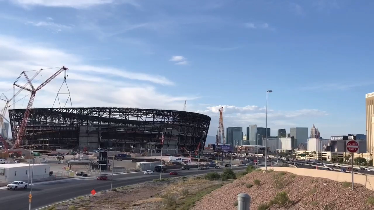 How the Raiders’ Las Vegas stadium is looking