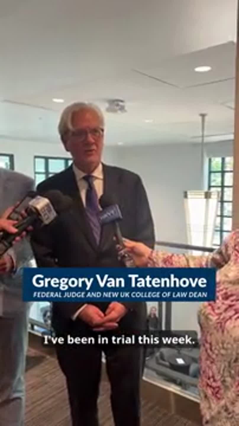Gregory Van Tatenhove said he will work with UK College of Law faculty as new dean