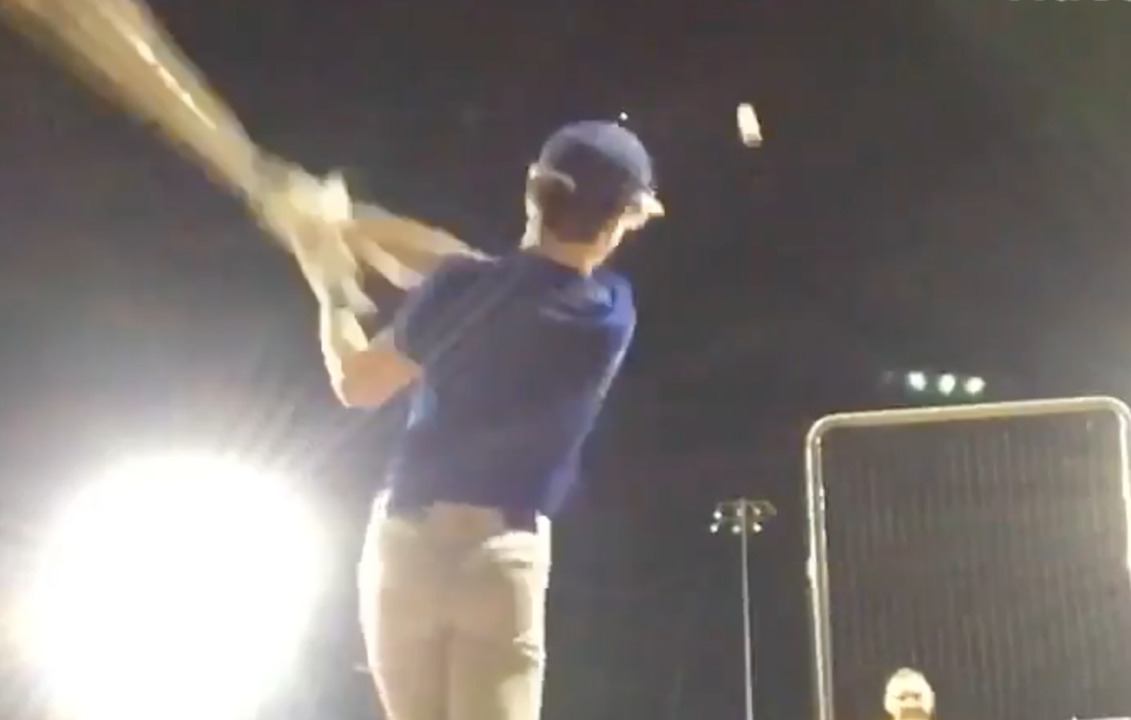 Middle-schooler hits home run -- and a moving car
