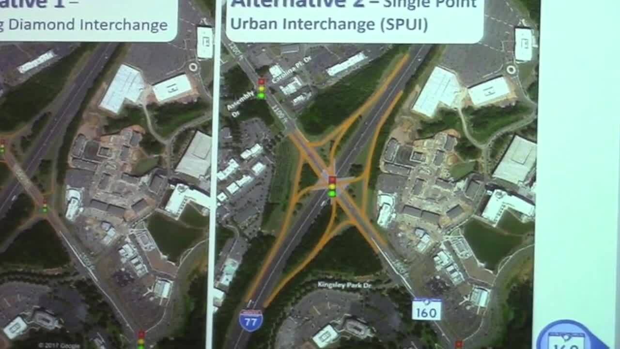 Time to pick a route at I-77 and S.C. 160 exit. Here are options, pros and cons.
