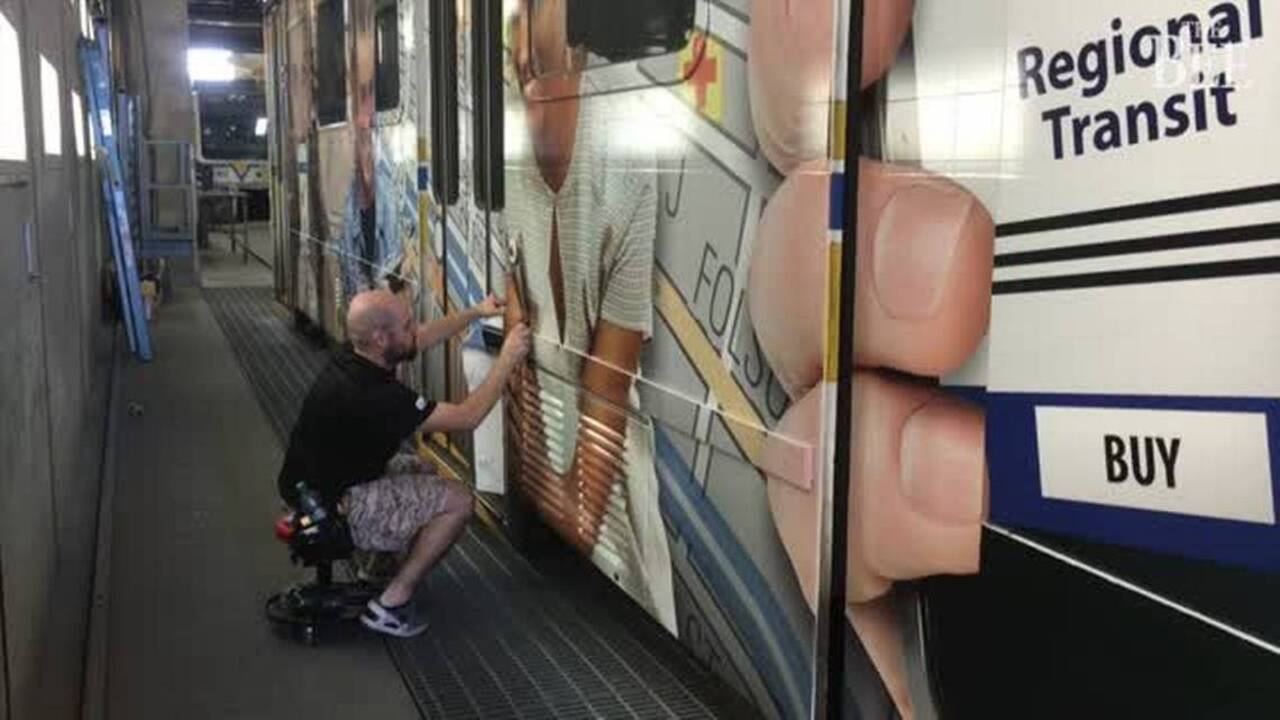 Regional Transit wraps old trains