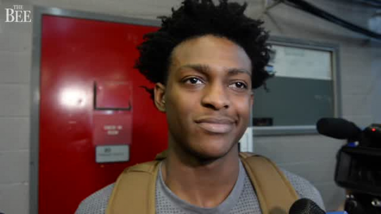 Sacramento Kings rookie De'Aaron Fox talks about loss to Lakers