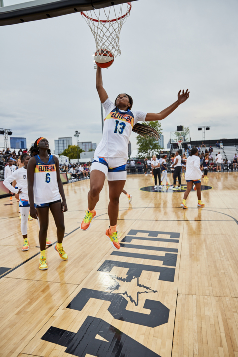 Class of 2025 recruit ZaKiyah Johnson at Under Armour Next Elite 24