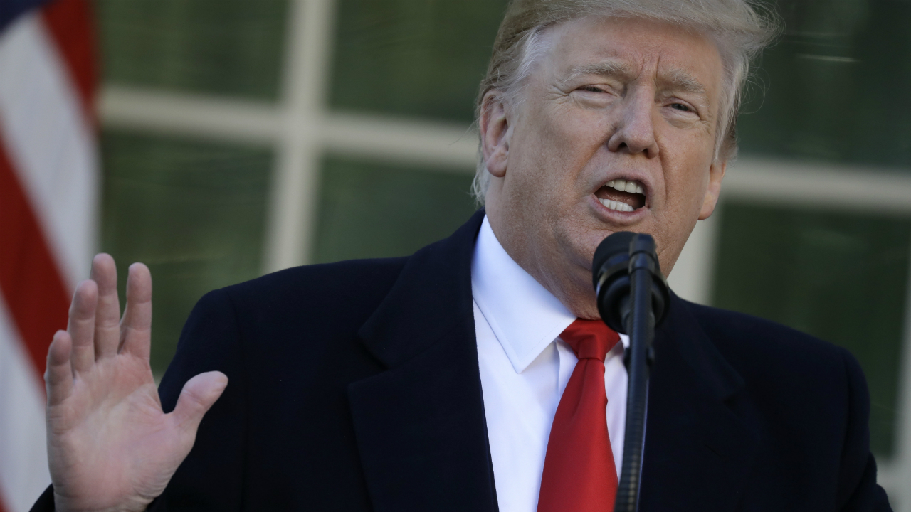 President Donald Trump announces deal to reopen the US  government — temporarily