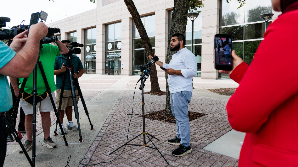 Charlotte Muslim community members speak against hate for local mosque