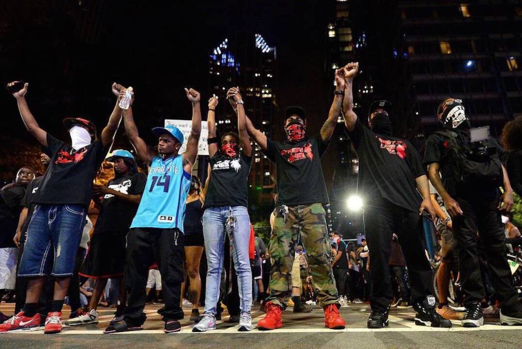 Scenes from Thursday's protest