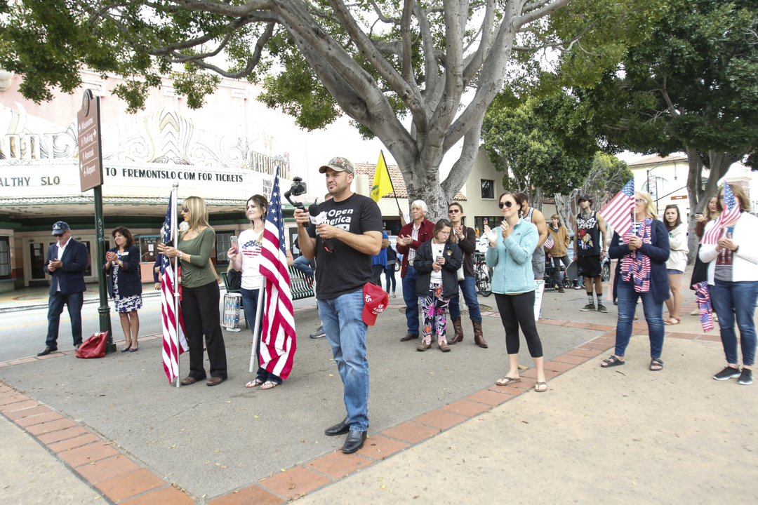 SLO protesters call for governor to lift coronavirus restrictions
