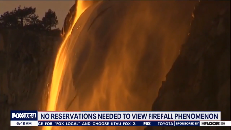 No reservations needed to view Yosemite's firefall