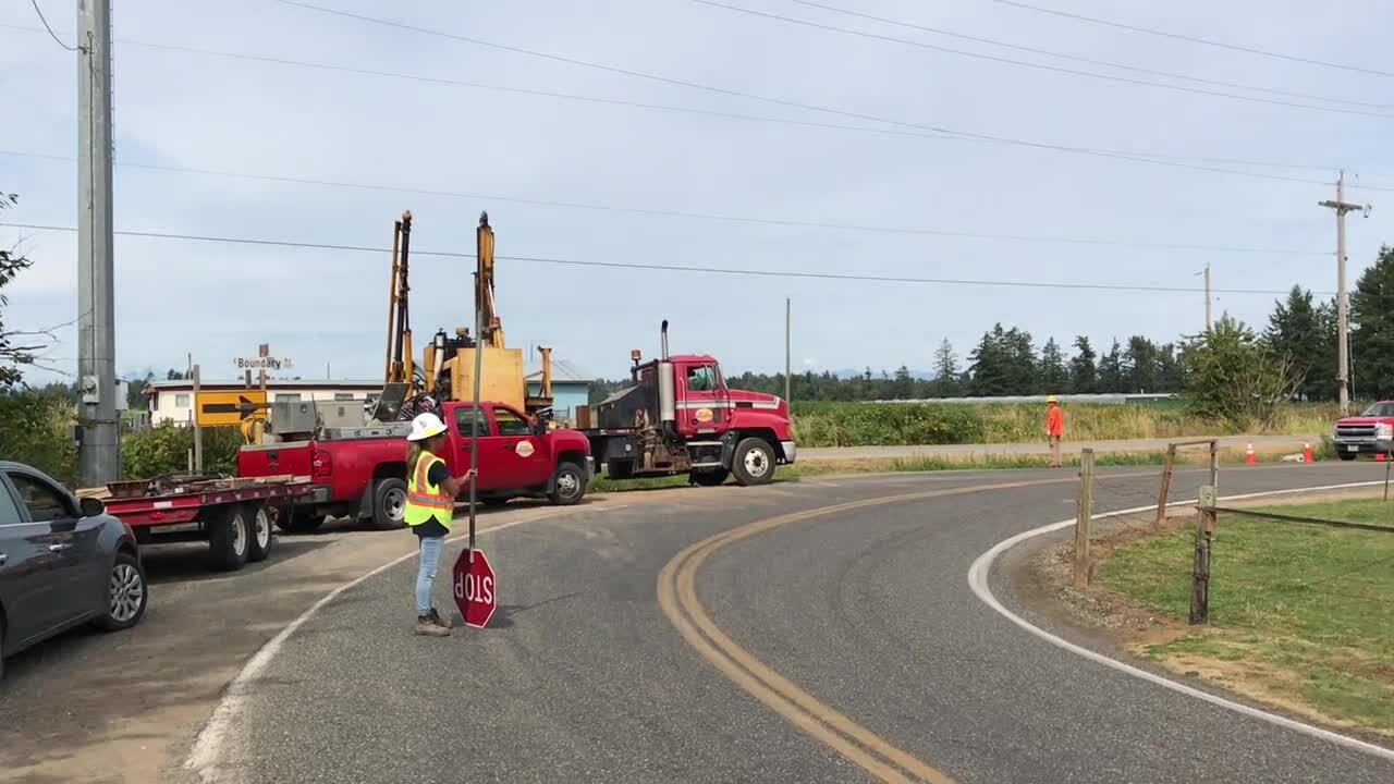 U.S. Border Patrol building cable barrier along Canadian border in Whatcom. Here’s why