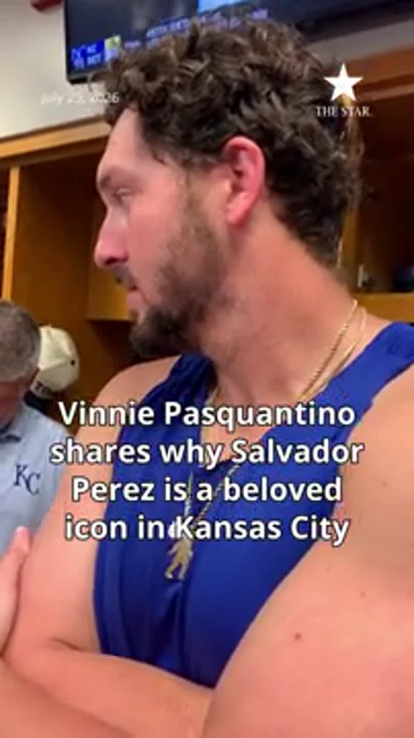 Royals' Vinnie Pasquantino shares why Salvador Perez is beloved icon in KC