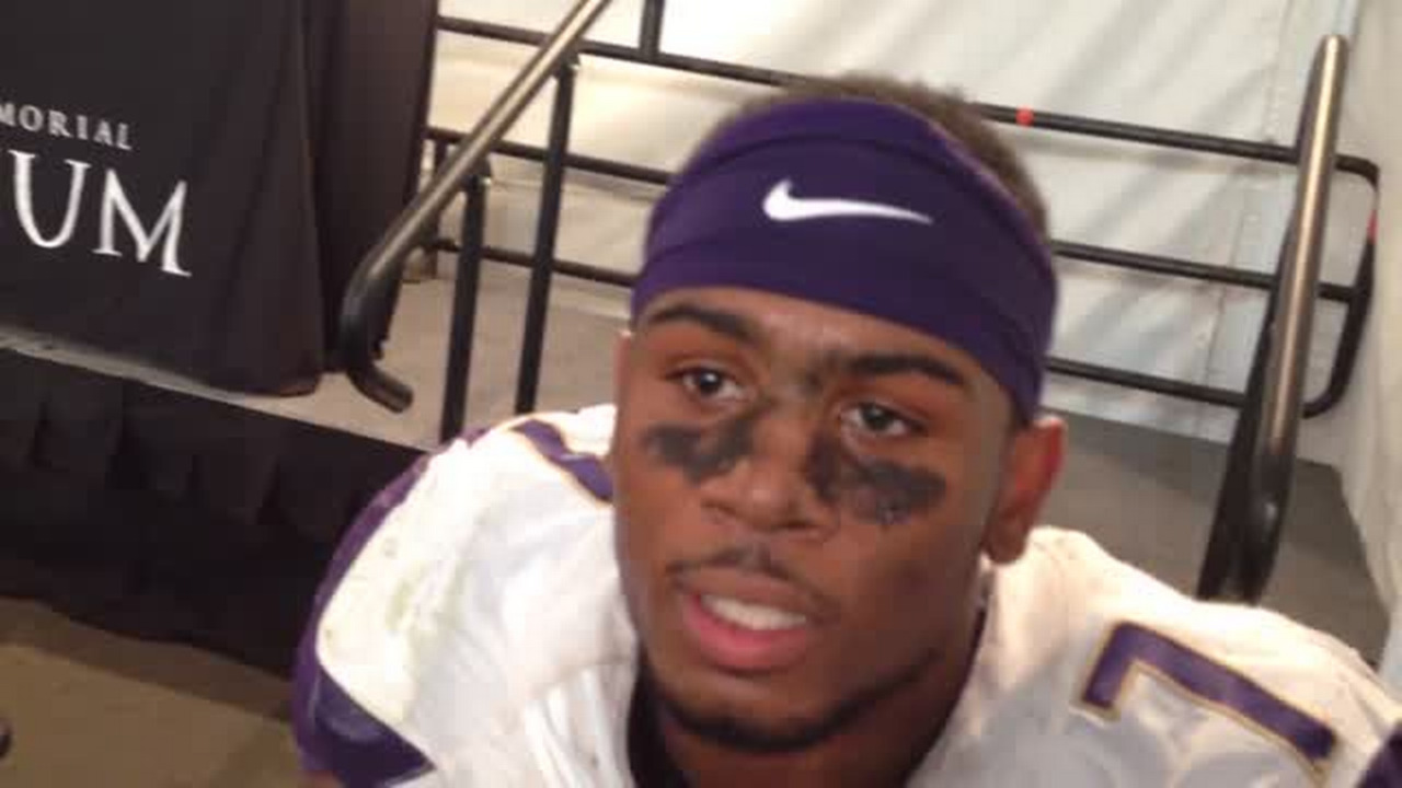 VIDEO: LB Keishawn Bierria talks about Huskies big win over USC