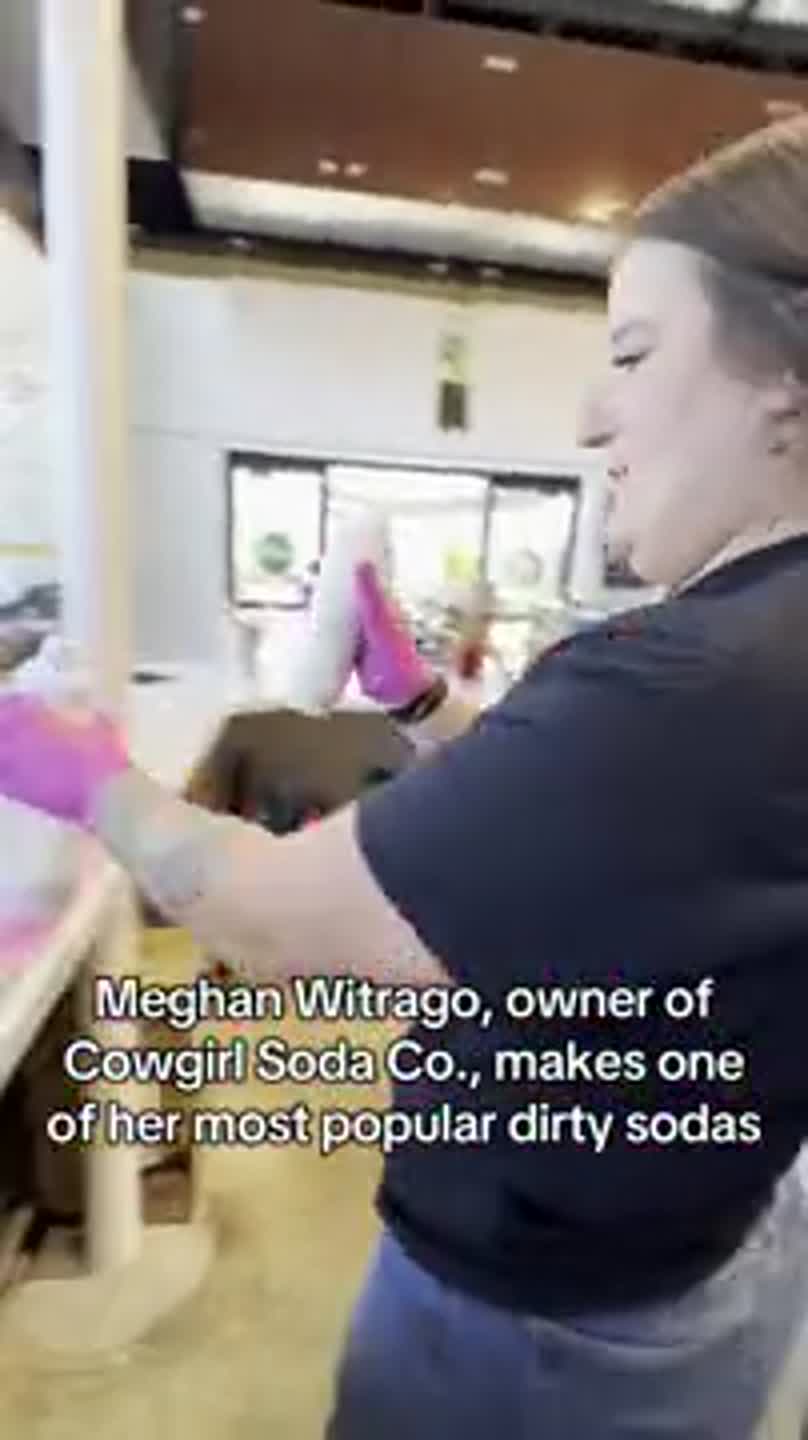 Watch dirty soda shop owner make a creative drink
