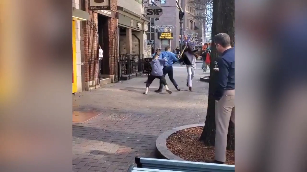 Man leaving bar punched panhandler, was chased with shovel in uptown, CMPD says 