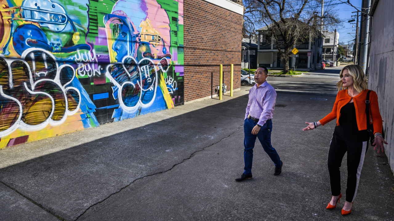 ‘I almost burst out crying.’ How she responded after her midtown mural was vandalized