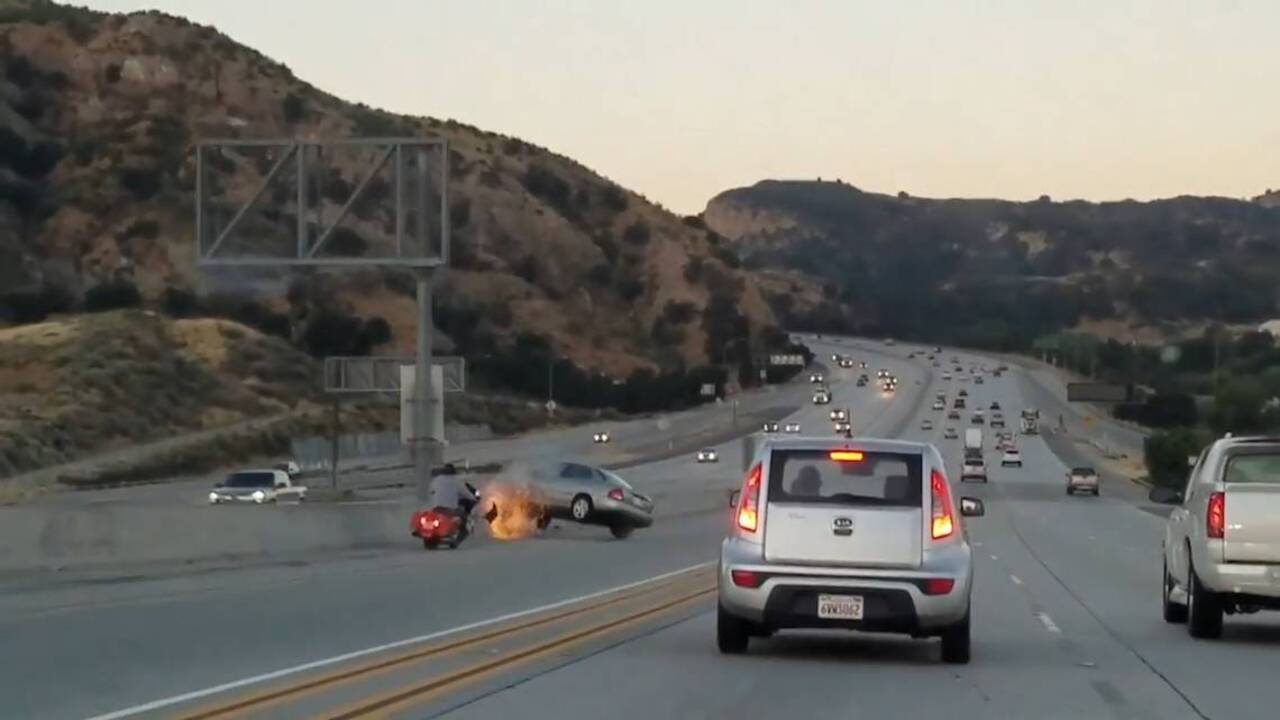 Who caused the California road rage crash captured in viral video? CHP weighs in