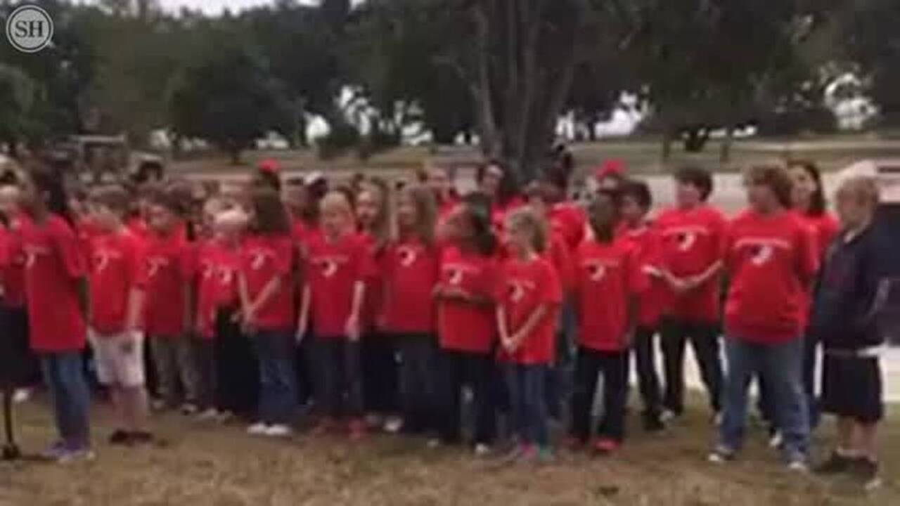Children’s choir performs at Veterans Day ceremony