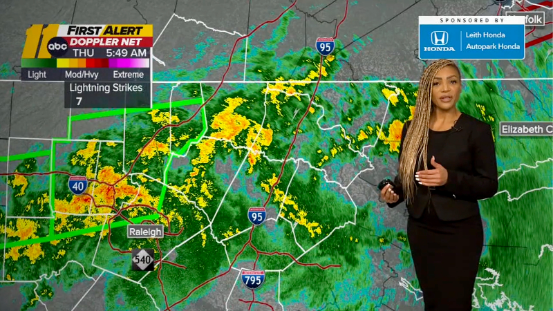 6+ inches of rain possible as storms arrive in the Triangle area