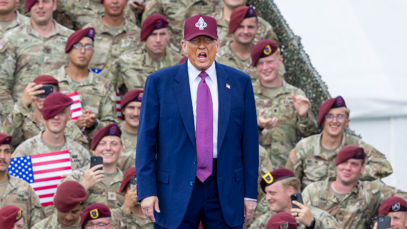 Trump at Ft. Bragg: Guard and Marines are in LA to 'protect the supremacy of federal law'