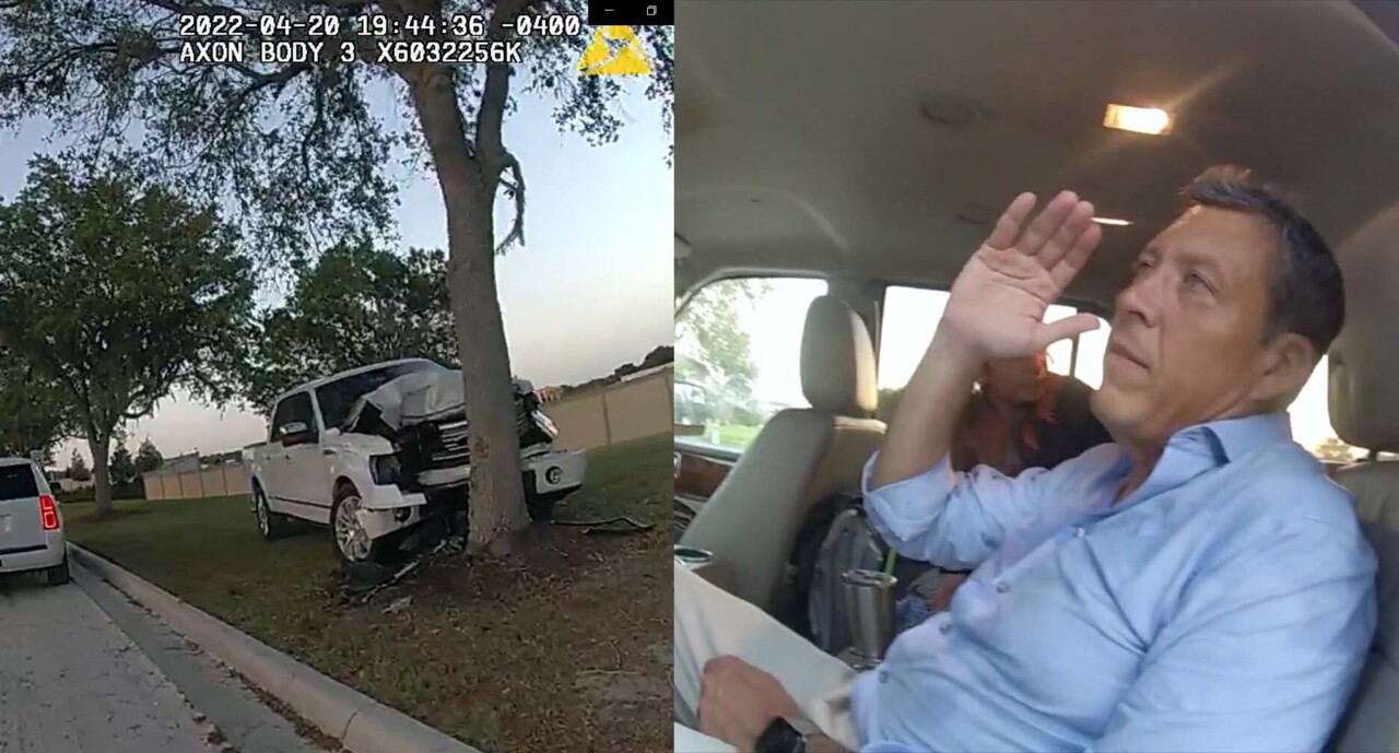 911 call, bodycam video show Manatee County official moments after suspected DUI crash