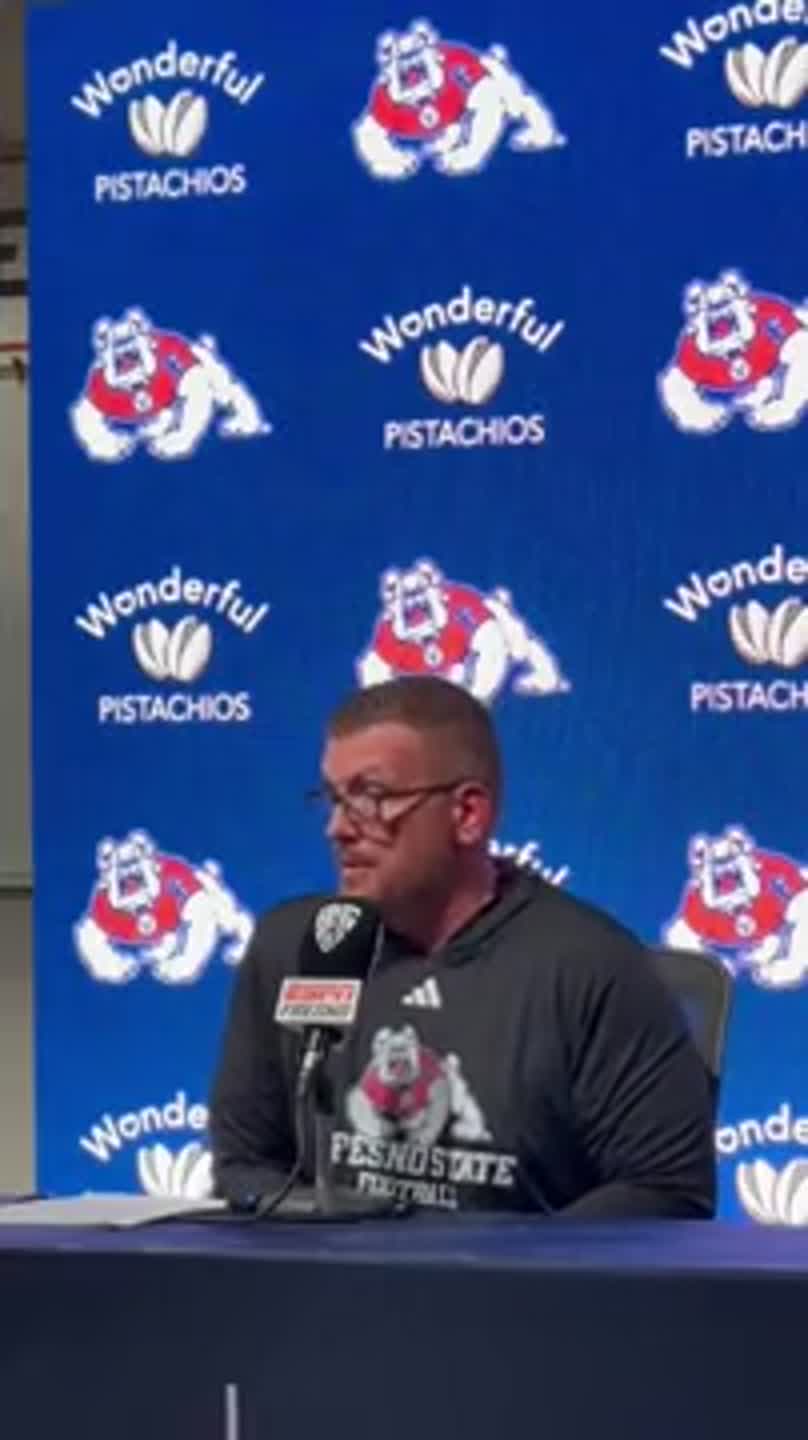 Matt Entz explains the decision to go with Jayden Mandal as the Fresno State starting QB