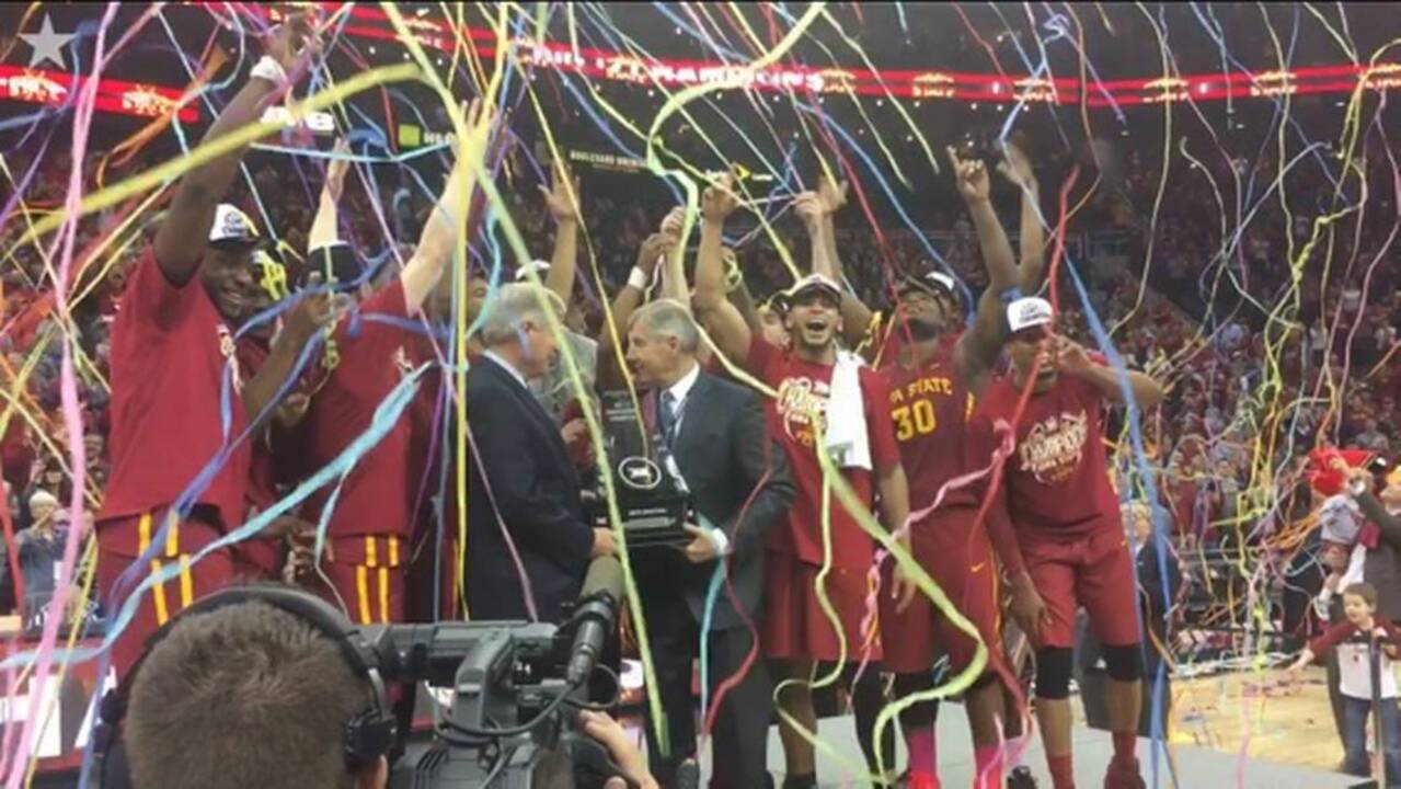 Iowa State celebrates Big 12 tournament title