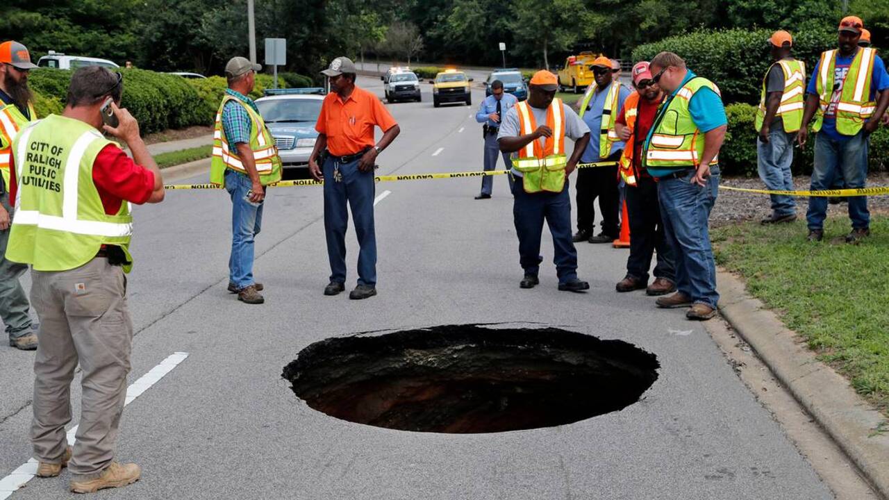 Sinkhole on Millbrook will keep the road closed until late Wednesday