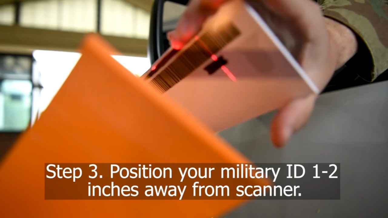 Scan onto Scott Air Force Base