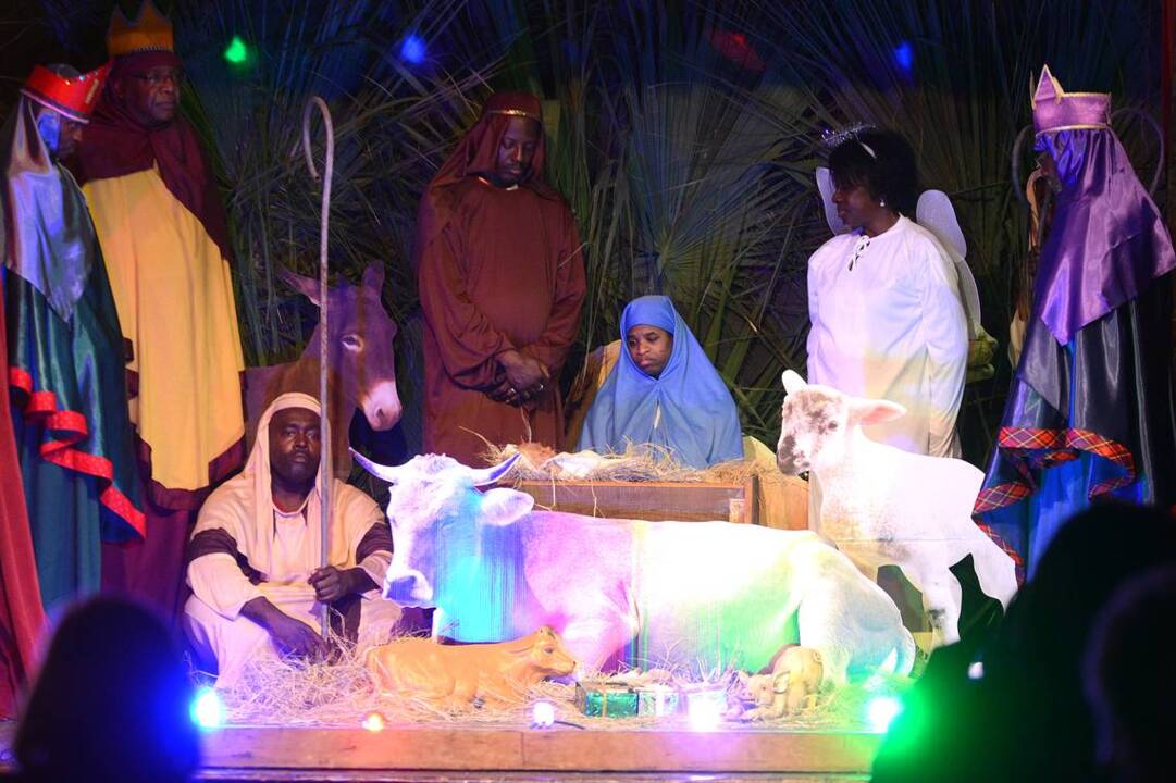 Penn Center wishes you a Merry Christmas during live Nativity Scene