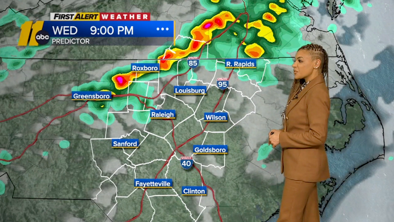 Wednesday forecast: Isolated severe weather risk for the Triangle